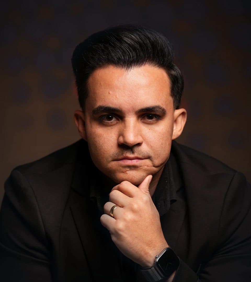 Retrato de Fred Martins, fundador da Infinity Academy.